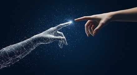 Futuristic connection and modern technology concept.