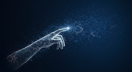 Abstract representation of a technological connection.