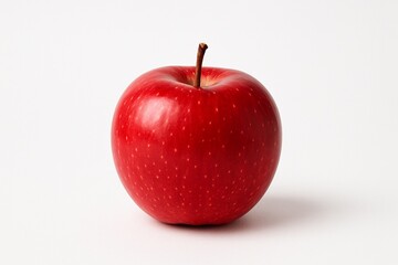 Red Apple with White Background