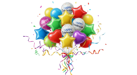 PNG Balloon bouquet balloons balloon bouquet celebration.