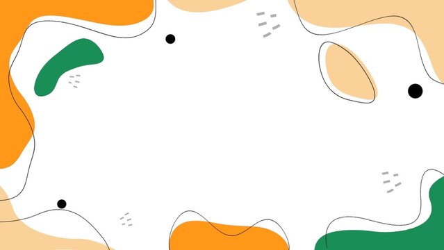 Modern Wave Shape Fun Elements Animated Background