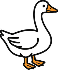 goose cartoon vector