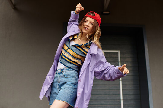 Summer spirit shines through effortless style and playful energy in vibrant urban backdrop