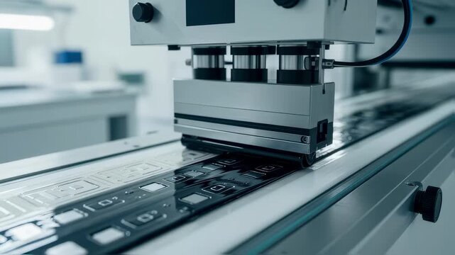 Modern energy device pilot line processing flexible supercapacitor components with continuous graphene ink film applied by slotdie coater.