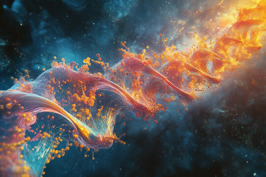 AI-Generated Illustration of Molecular DNA Structure Showing Genetic Mutations - Powered by Adobe