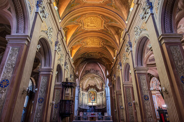 Obraz premium Priverno, Latina, Italy. Co-Cathedral of Santa Maria Annunziata