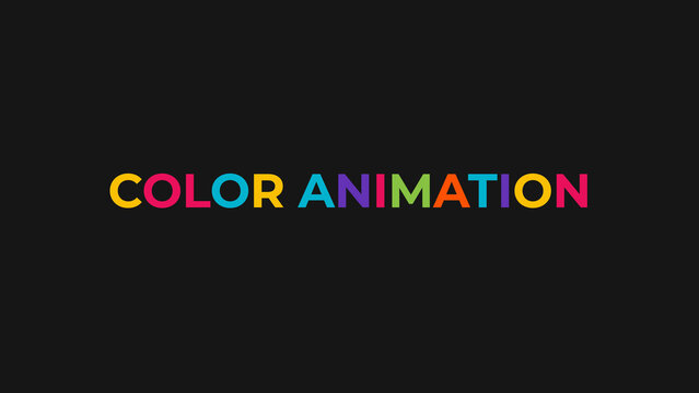 Color Flicker Character Text Animation Preset