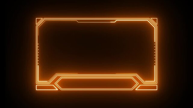 glowing neon signboard green screen background