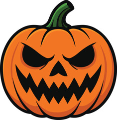 Scary halloween pumpkin