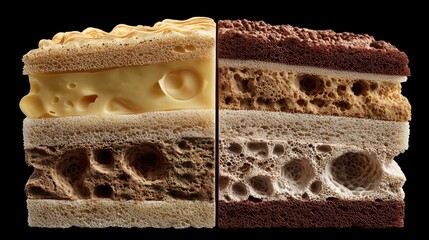 National Eczema Week. Comparative 3D render of healthy skin vs eczema-affected skin, side-by-side cross-section, scientific accuracy, dermatology concept, professional medical illustration