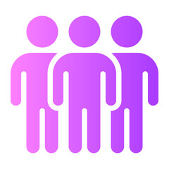 human resources gradient icon