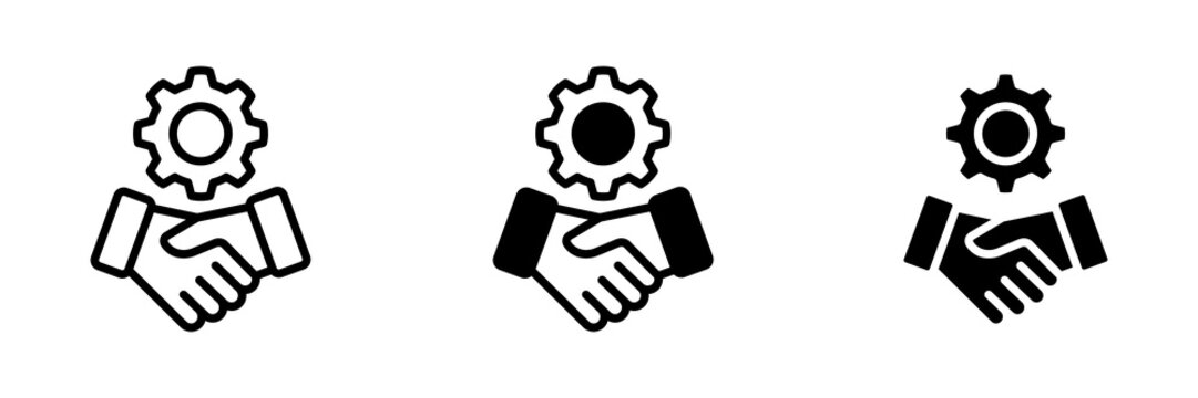 Collaboration Icon Multi concept. Simple vector illustration