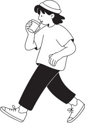 Person Head Down with Phone