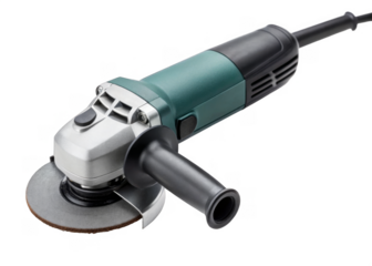 Angle Grinder isolated on a transparent background.
