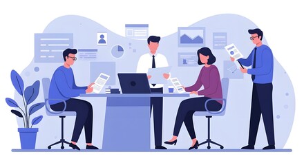 Team Of Executives Reviewing Merger Documents In Private Meeting, Corporate Strategy, Business Negotiation, Financial Planning, And Professional Decision-Making Process