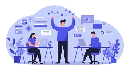 Entrepreneur Celebrating Successful Funding Round With Happy Team In Modern Office, Startup Growth, Venture Capital Investment, Business Success, And Corporate Achievement