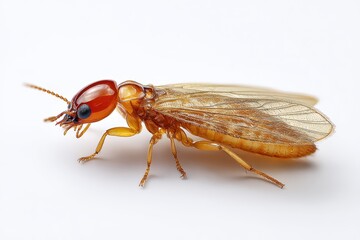 Isolated Termite: A Flying Alate in Entomology Research, Nature's Edible Insect