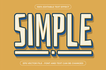 Simple 3D Editable Text Effect