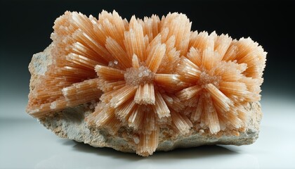 Aragonite starburst cluster Radial spokes