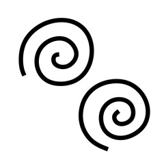 Swirl Shape Design Element Illustration Graphic Art