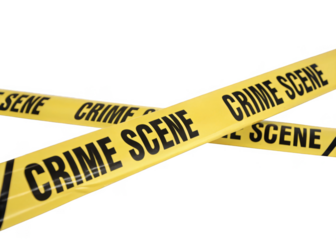 Crime Scene Tape isolated on a transparent background.