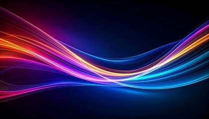 Abstract Colorful Light Waves. (4)