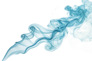 Ethereal swirls of blue and white ink bloom in dark water creating a mesmerizing abstract fluid art display