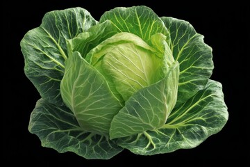 Obraz premium Vibrant Fresh Green Cabbage