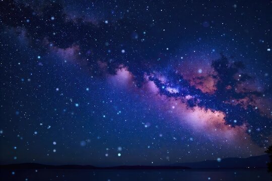 Night sky filled with stars forming constellations, celestial bodies, zodiac signs, cosmic energy, galactic patterns Perfect for astrology, astronomy, spirituality themes , stargazing, otherworldly