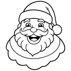 Santa Illustration on White