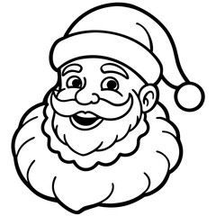 Santa Illustration on White