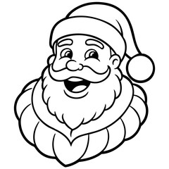Santa Illustration on White