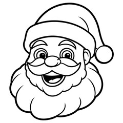 Santa Illustration on White