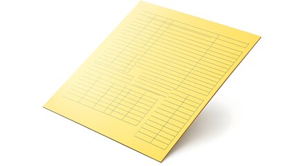 yellow note pad