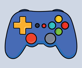 game controller isolated on white