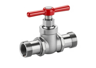 valve tap isolated on a transparent background.