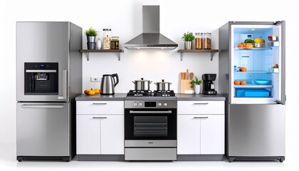 Fototapeta premium modern kitchen in the kitchen