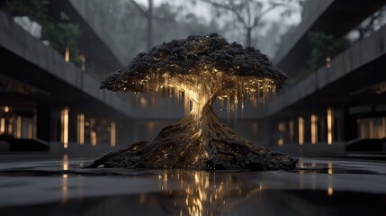 Futuristic blue gradient background with abstract light beams and flowing particles, ideal for modern web design, technology advertisements, corporate presentations, and digital interfaces