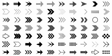 Collection of Modern Arrow Icons and Symbols