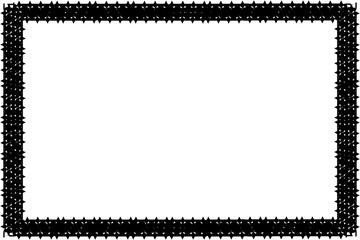 Unique Black Frame, Photo Frame, Border Frame with White Background, Amaizing Style Frame, Unique Frame