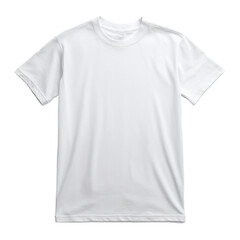 Plain white short sleeve crew neck t shirt clothing apparel, Isolated On Png Transparent Background