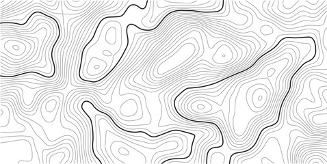  The stylized height of the topographic map contour in lines and contours isolated on transparent.Black and white lines seamless Topographic map patterns, topography line map. Vintage outdoors style. 