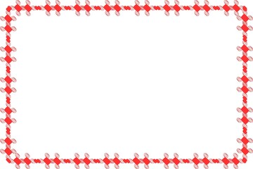 Obraz premium Unique Red Amaizing Frame, Photo Frame, Border Frame with White Background, Unique Frame