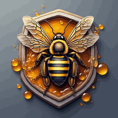 Honey Bee Design very cool design © Harun