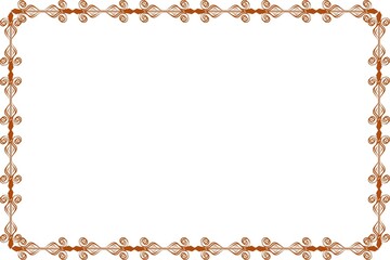 Simple Sharp Red Frame, Photo Frame, Unique Border Frame with White Background, Unique Style Frame