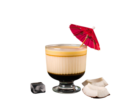 et vector coconut drink, tropical coconut drink, cocktail coconut drink, umbrella wi