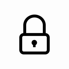 security lock protection icon vector sign

