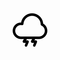 weather storm rain icon vector sign