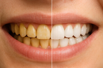 Stunning before and after results of professional teeth whitening treatment