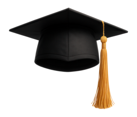 Graduate cap with tassel.